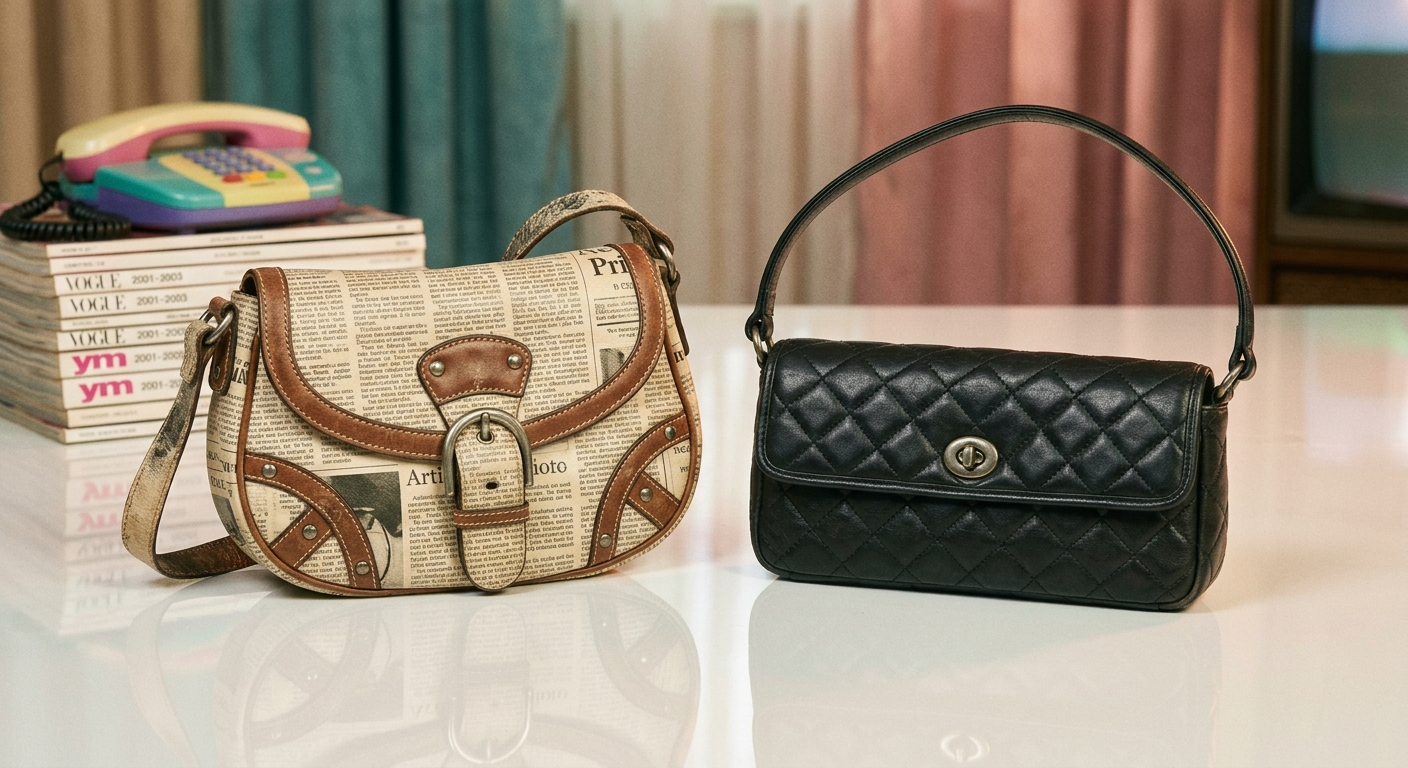 KI-generiertes Bild: Y2K ist zurück: Dior Saddle, Fendi Baguette & Co. im Comeback-Check